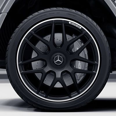 Black Cross Spoke 66.6 Hole 5x112 22 Inch Rims G Class W463A