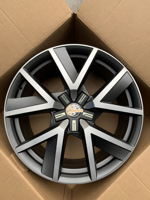 Lightweight 66.6 Hole 20 Inch Alloy Wheels ET33 Rims For Volkswagen